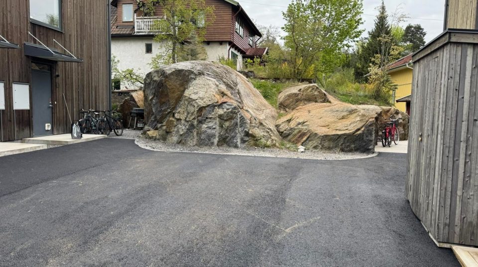 Betong-projekt i Täby