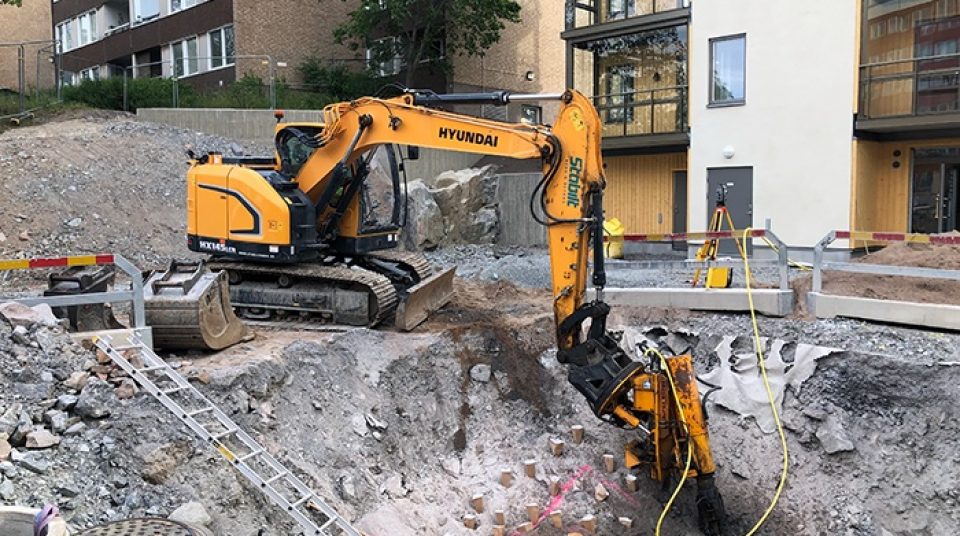 Betong-projekt i Täby