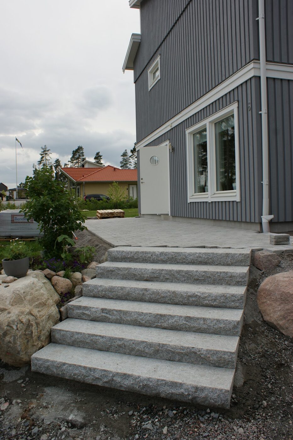 Betong-projekt i Täby